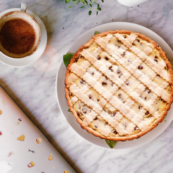Crostata di Ricotta di Pecora e Cioccolata (Consigliate 12 Fette)